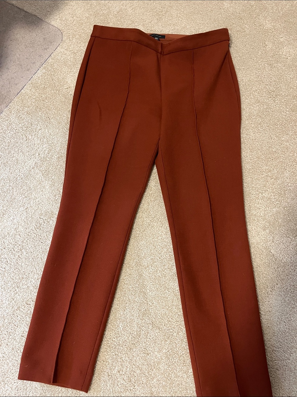 Women’s Tailored Ponte Pants in Rust